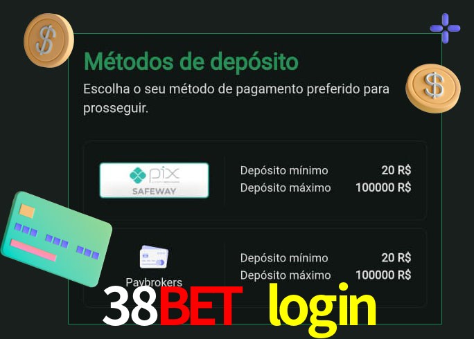 O cassino 38bet login oferece uma grande variedade de métodos de pagamento